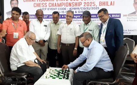छत्तीसगढ़ राज्य सब-जूनियर शतरंज चैंपियनशिप का भव्य आगाज़, IG रामगोपाल गर्ग ने की शुरुआत