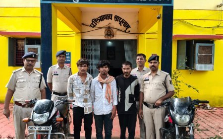 सूने मकान में चोरी करने वाले चार आरोपी चढ़े पुलिस के हत्थे