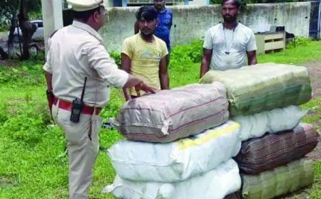 खास समाचार :  स्पंज आयरन की आड़ में 215 किलो गांजा की तस्करी, दो तस्कर गिरफ्तार