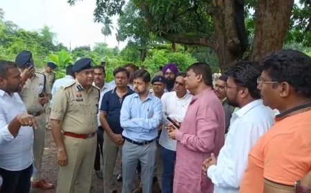 शिव महापुराण आयोजन की तैयारी जोरों पर, कलेक्टर-एसपी ने स्थल का किया निरीक्षण