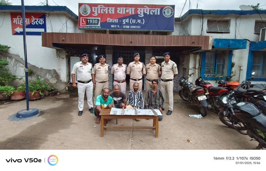 धारदार हथियार लहराकर दहशत फैलाने वाले तीन आरोपी गिरफ्तार, सुपेला पुलिस की त्वरित कार्रवाई