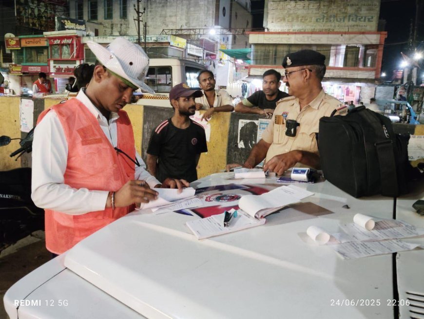 दुर्ग में ट्रैफिक पुलिस की सख्ती: छह माह में 38 हजार से अधिक वाहन चालकों पर कार्रवाई, 1.79 करोड़ का समन वसूला