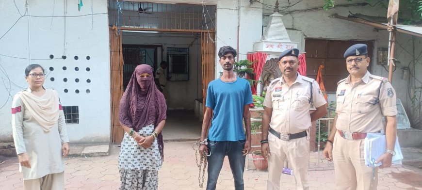 गांजा की तस्करी में महिला सहित दो गिरफ्तार, 53 हजार से अधिक का सामान जब्त