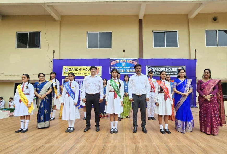 मैत्री विद्या निकेतन पाटन में छात्र नेतृत्व का अभिषेक: शपथ ग्रहण समारोह हुआ उत्साहपूर्वक सम्पन्न