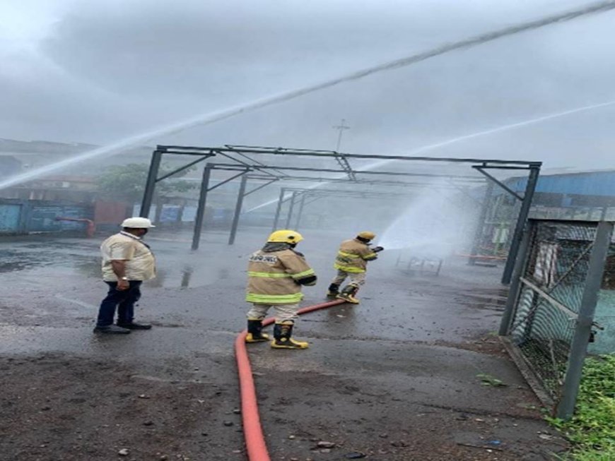 भिलाई इस्पात संयंत्र के प्रोपेन प्लांट-2 में आपदा प्रबंधन मॉक ड्रिल, आग और गैस रिसाव की परिकल्पना पर हुई त्वरित कार्रवाई