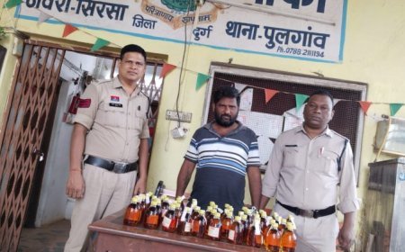 कचांदूर में शराब बिक्री का पर्दाफाश, 61 पौवा देशी मसाला जब्त