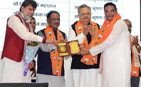 भाजपा सदस्यता अभियान में वैशाली नगर विधायक रिकेश सेन ने रचा कीर्तिमान, मिला "सदस्यता भूषण सम्मान"