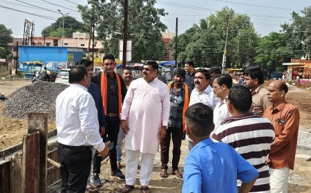 शीतला सब्जी मंडी का बदलेगा स्वरूप: विधायक गजेन्द्र यादव ने लिया कार्य का जायज़ा