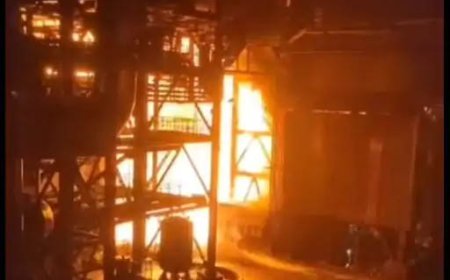 ब्रेकिंग न्यूज : भिलाई स्टील प्लांट में विस्फोट : ब्लास्ट फर्नेस-8 का डस्ट क्रिएटर फटा, आग से भारी नुकसान