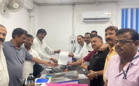 कर्मचारियों पर आवास खाली करने का दबाव, मजदूर संघ ने सौंपा ज्ञापन