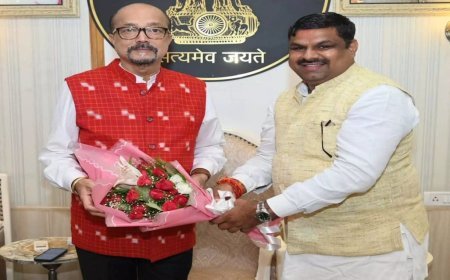 राजभवन पहुंचे मंत्री गजेंद्र यादव, राज्यपाल से की सौजन्य मुलाकात