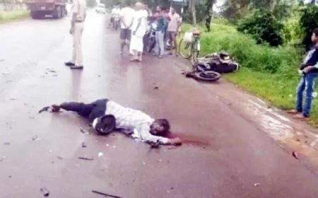 बालोद में दर्दनाक हादसा: ट्रक की टक्कर से पिता-बेटी की मौत, बाइक दो टुकड़ों में बंटी
