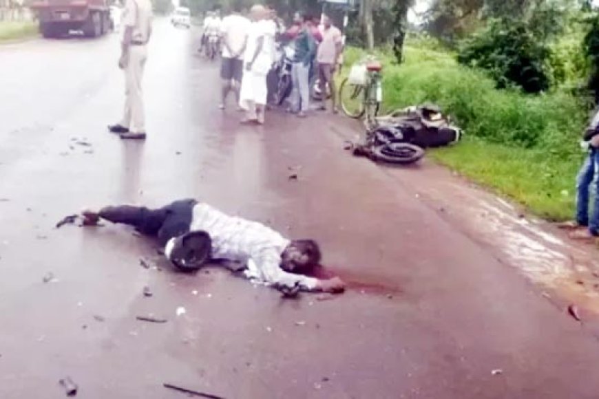 बालोद में दर्दनाक हादसा: ट्रक की टक्कर से पिता-बेटी की मौत, बाइक दो टुकड़ों में बंटी
