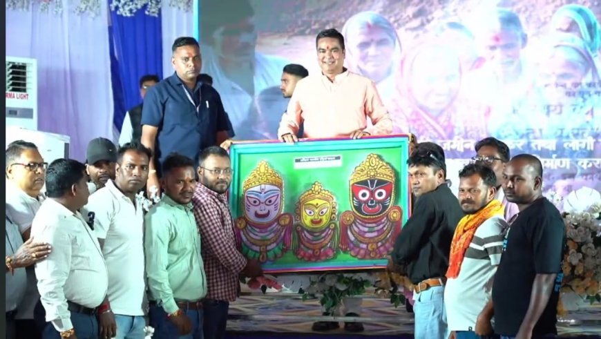 अखिल भारतीय उड़िया समाज ने विधायक सेन को दी जन्मदिन की बधाई, भगवान जगन्नाथ का चित्र किया भेंट
