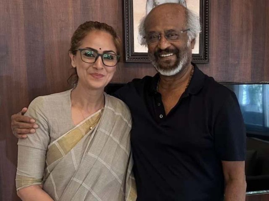 'यह खूबसूरत पल बिताने के लिए...', रजनीकांत से सिमरन ने की मुलाकात, फैंस को दिखाई तस्वीरों की झलक