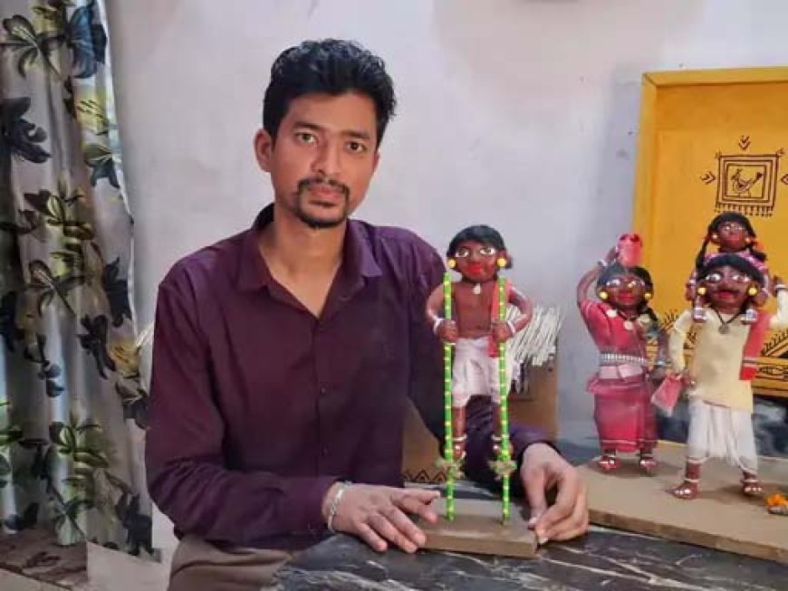 मटपरई कला को अभिषेक ने दिया नया जीवन: मिट्टी-कागज से बनी छत्तीसगढ़ी परंपरा अब तीजा तिहार की पहचान