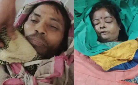 साथ जिए साथ मरे...बच्चे हुए अनाथ:दुर्ग में आर्थिक तंगी के चलते पेंटर पति ने की आत्महत्या, 12 घंटे बाद पत्नी की भी मौत