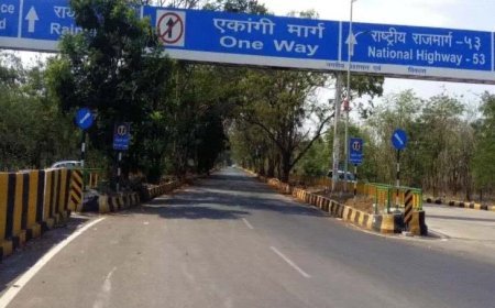 रायपुर का VIP रोड आज से वन वे:एयरपोर्ट से लौटते समय सर्विस रोड से आना होगा, मेन-रोड पर गाड़ी चलाई तो 5000 चालान कटेगा