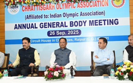 मुख्यमंत्री  की बड़ी घोषणा – छत्तीसगढ़ से ओलंपिक में भाग लेने वाले प्रतिभागियों को मिलेगा 21 लाख रुपये की प्रोत्साहन राशि