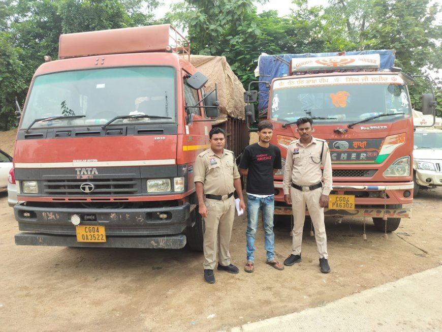 पशु तस्करी में संलिप्त आरोपी की गिरफ्तारी एवं वाहनों की जप्ती