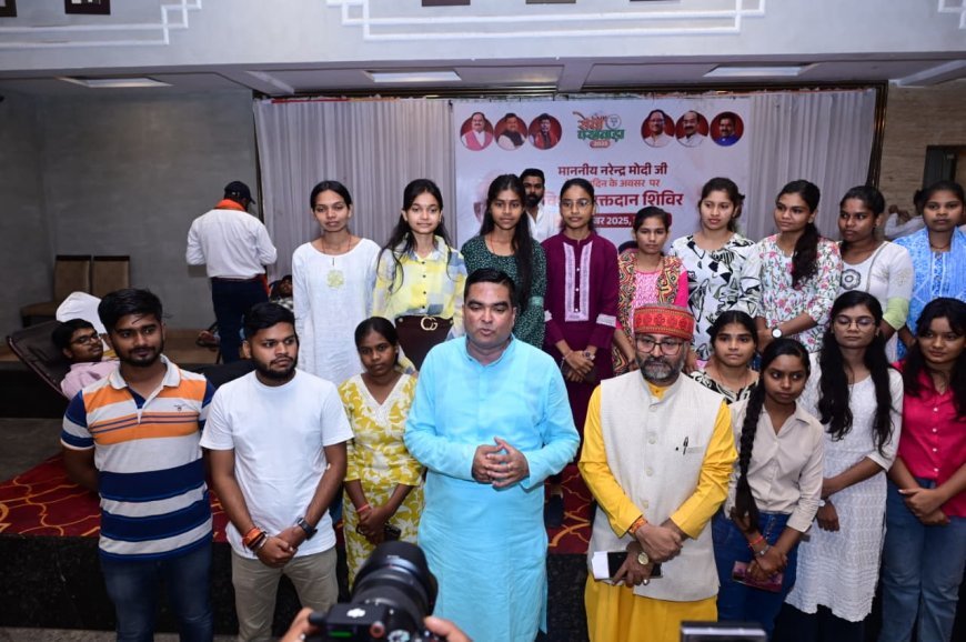 मोदीजी के जन्मदिवस पर भिलाई में उमड़ा जनसैलाब, 3 हजार से अधिक युवाओं ने किया रक्तदान