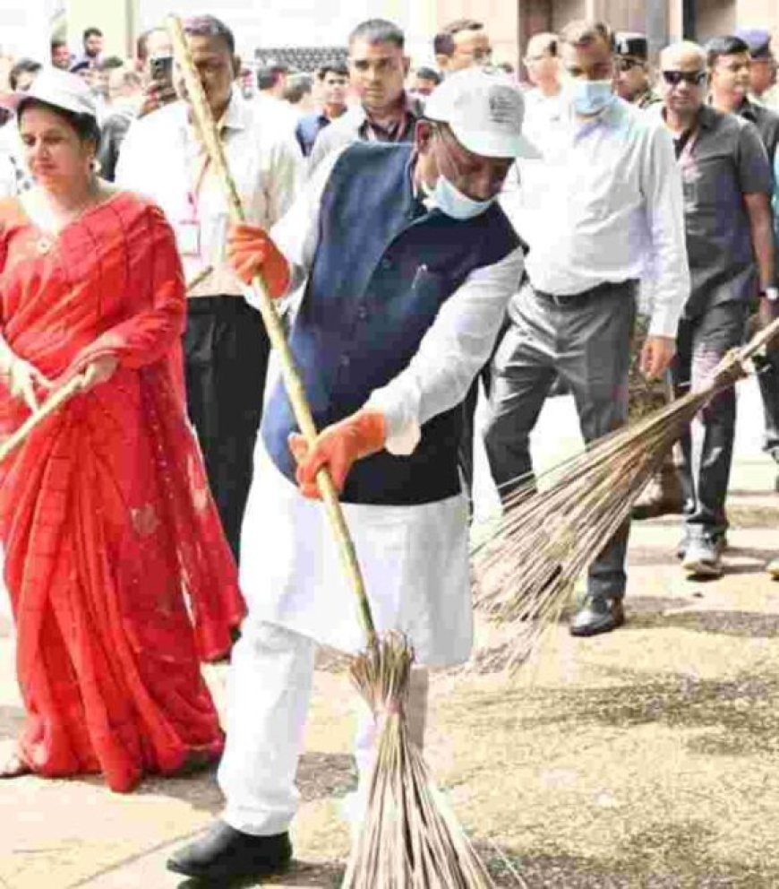 मोदी जन्मदिवस पर सीएम साय ने किया ‘स्वच्छता ही सेवा पखवाड़ा’ का शुभारंभ