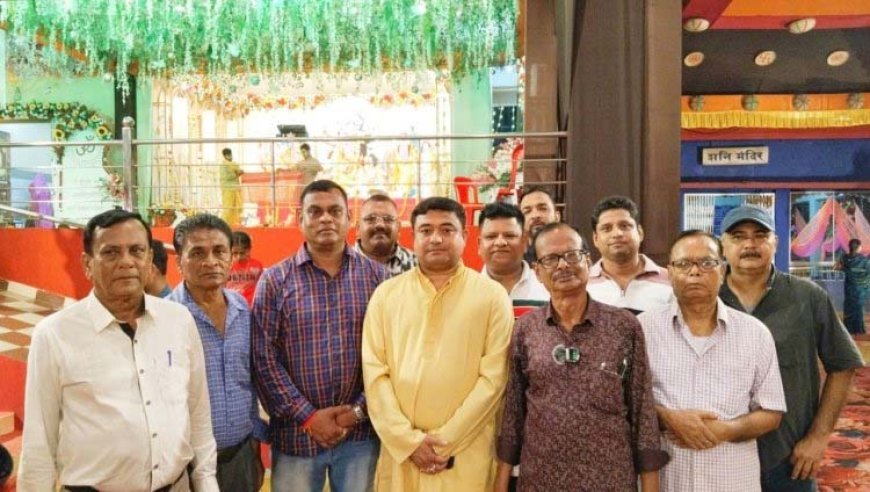 हाऊसिंग बोर्ड कालिबाड़ी में मां दुर्गा विराजित, धूप-बारिश से बचाव के लिए भव्य इंतजाम