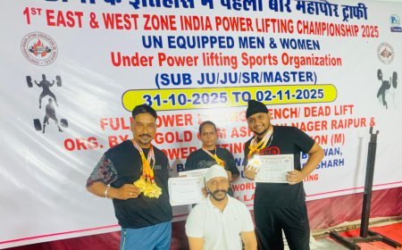 राष्ट्रीय पावरलिफ्टिंग चैंपियनशिप में फिटनेस किंग जिम का जलवा
