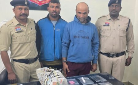 उतई और नेवई क्षेत्र में चोरी एवं लूट की चार घटनाओं को अंजाम देने वाले दो आरोपी गिरफ्तार