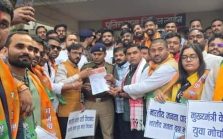 नेहरू चौक में कांग्रेस के धरने के बाद बवाल: सीएम की फोटो पर टिप्पणी से माहौल गरमाया