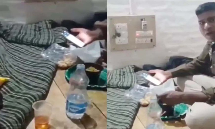 आरक्षकों की शराब पार्टी! ड्यूटी छोड़ पी रहे थे शराब, VIDEO बना रहे युवक को जान से मारने की दी धमकी