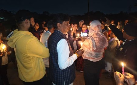 स्लाटर हाउस के विरोध में भिलाई में कैंडल मार्च, सैकड़ों लोग उतरे सड़क पर