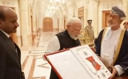 पीएम मोदी को ओमान का सर्वोच्च नागरिक सम्मान