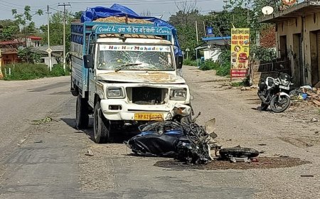 कोंडागांव में दर्दनाक सड़क हादसा, पिकअप में जा टकराई बाइक, 2 भाईयों की मौत