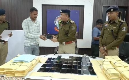 दुर्ग पुलिस का सराहनीय अभियान, 202 गुम मोबाइल ढूंढकर असली मालिकों को सौंपे