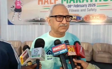 भिलाई में पहली नेशनल मैराथन, 3 हजार से ज्यादा धावकों ने लगाई दौड़