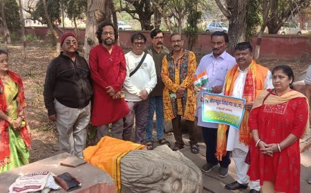 विश्व कवि गुरुदेव रविंद्र नाथ टैगोर की खंडित प्रतिभा प्रबंधन ने संधारण के लिए मैत्री बाग स्थानांतरित किया*