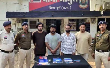 म्यूल खातों के जरिए साइबर ठगी का जाल उजागर, चार अंतरराज्यीय आरोपी गिरफ्तार