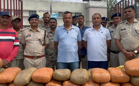 अंतरराज्यीय गांजा तस्करी का भंडाफोड़: कबीरधाम में 900 किलो माल पकड़ा, 5 करोड़ की खेप जब्त