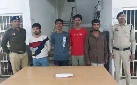 होली से पहले नशे पर प्रहार: वैशाली नगर में 8.64 ग्राम चिट्टा संग 4 युवक गिरफ्तार