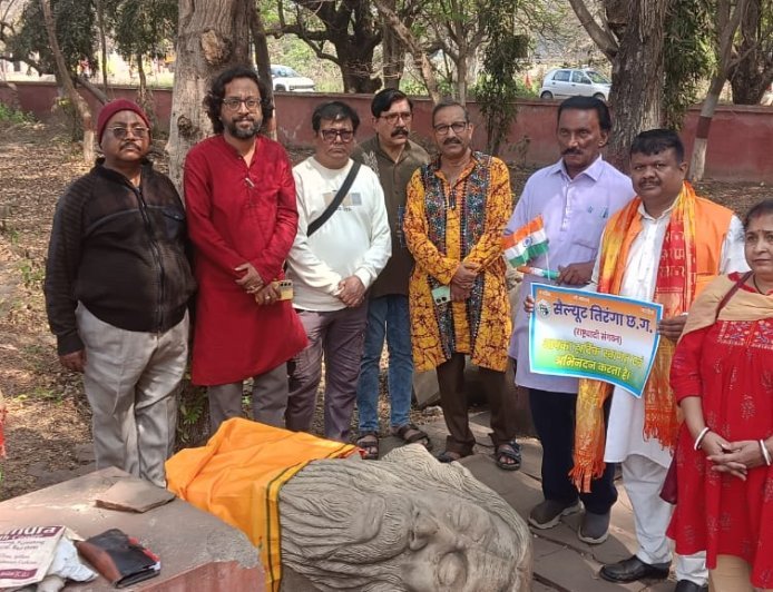 विश्व कवि गुरुदेव रविंद्र नाथ टैगोर की खंडित प्रतिभा प्रबंधन ने संधारण के लिए मैत्री बाग स्थानांतरित किया*