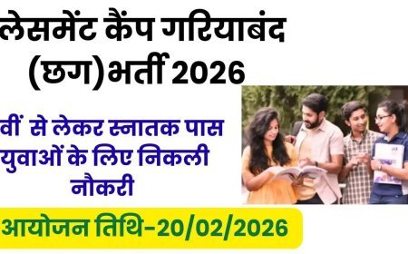 युवाओं के लिए सुनहरा अवसर! गरियाबंद में 18 मार्च को प्लेसमेंट कैंप, इन पदों पर होगी भर्ती…