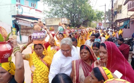 कर्मा जयंती पर दुर्ग में भव्य शोभायात्राएं, अरुण वोरा ने की पूजा-अर्चना*