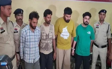 पाक बॉर्डर से रायपुर तक फैला ड्रग्स नेटवर्क ध्वस्त: चार तस्कर गिरफ्तार, हथियार और हेरोइन बरामद