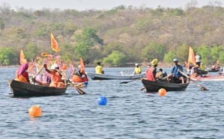 महानदी की लहरों पर दौड़ी रफ्तार, रिवर बोट चैंपियनशिप का भव्य आयोजन, 52 टीमों ने दिखाया दम