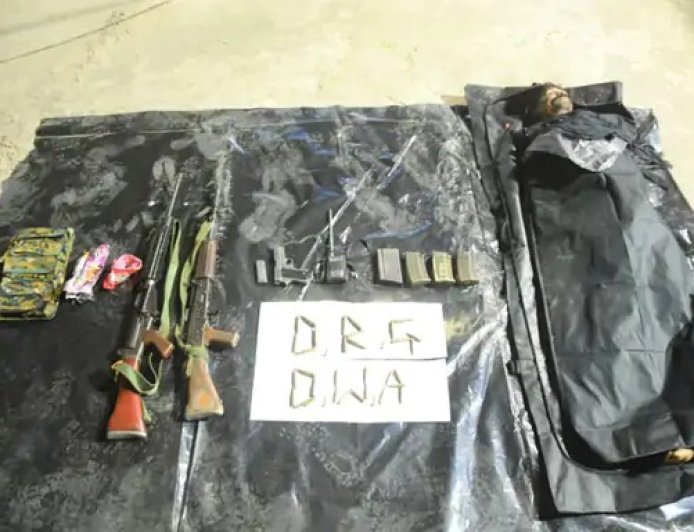 दंतेवाड़ा-बीजापुर सीमा पर मुठभेड़: 5 लाख का इनामी ACM नक्सली मारा गया