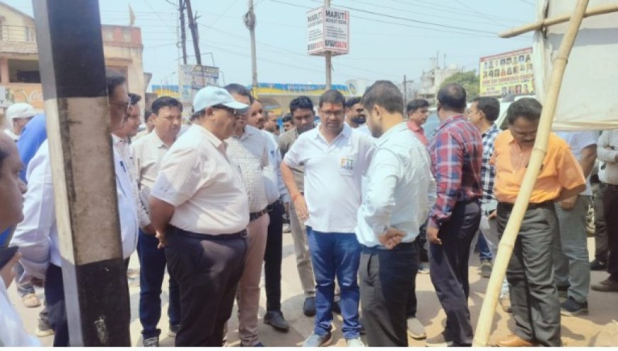 भिलाई में प्रस्तावित कैनाल रोड का निरीक्षण, अतिक्रमण हटाकर जल्द शुरू होगा निर्माण