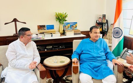 विधायक रिकेश ने केंद्रीय मंत्री नितिन गडकरी से की मुलाकात