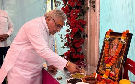 हनुमान जयंती पर अरुण वोरा का मंदिरों में दौरा, शहर की खुशहाली की कामना