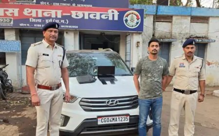 भिलाई में ऑनलाइन सट्टा रैकेट पर पुलिस का शिकंजा, कार से ऑपरेट कर रहा आरोपी गिरफ्तार